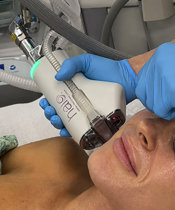 Jenny using the Halo Laser